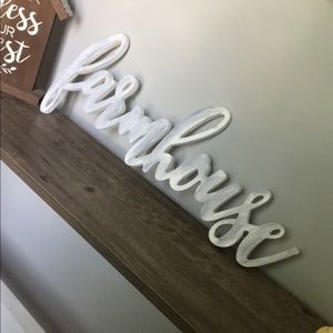 FARMHOUSE Wood Sign